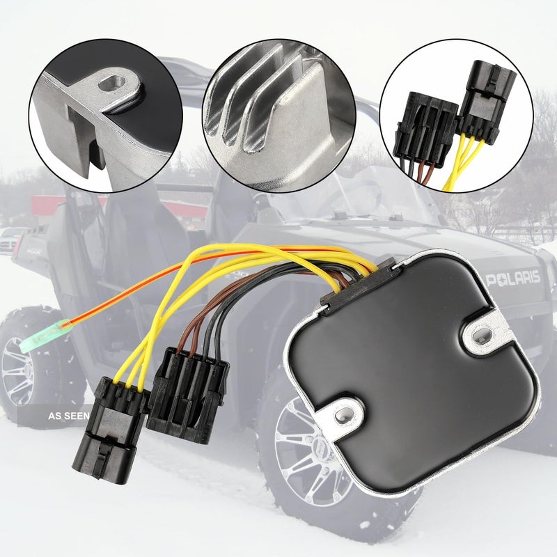 MOTOBULL 4011925 منظم جهد كهربائي ومعدل متوافق مع بولاريس رينجر 500 700، RZR 800 2007-2009، سبورتسمان 500 700 800 2007-2009 4012384 4011569 - Image 5